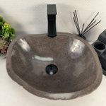 Каменная раковина из речного камня RS-04935 (46*36*15) 0856 из натурального камня