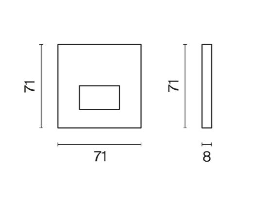 Накладка для подсветки светодиодной, S70 (белый глянцевый)