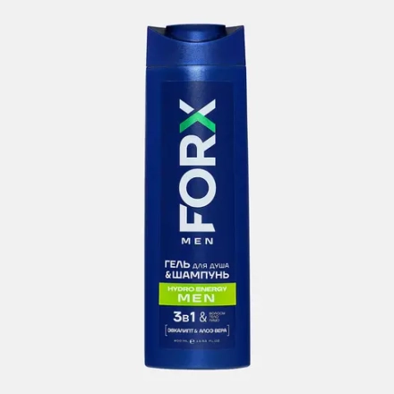 Гель для душа Forx Men Care Hydro Energy восстановление и энергия 400мл