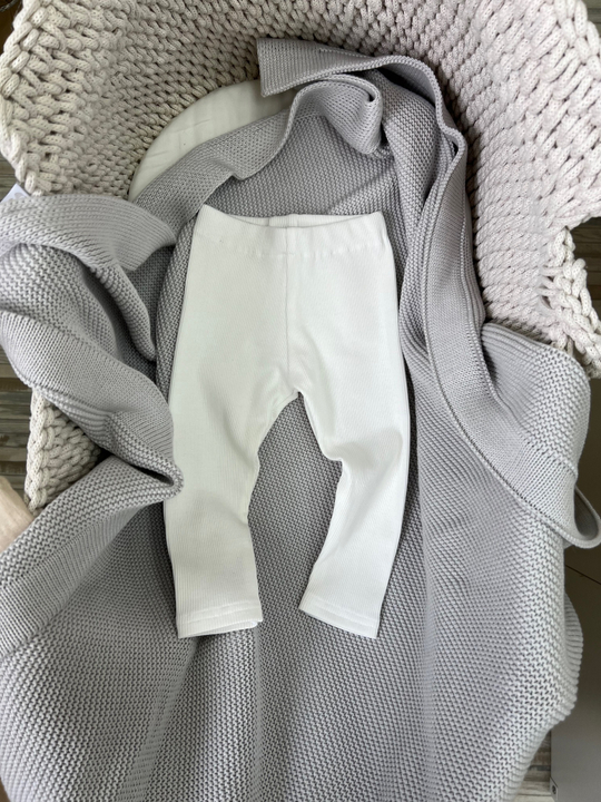 Штанишки в рубчик молоко