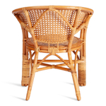 ТЕРРАСНЫЙ КОМПЛЕКТ "PELANGI" (стол со стеклом + 2 кресла) /без подушек/ ротанг, кресло 65х65х77см, стол диаметр 64х61см, Honey (мед)