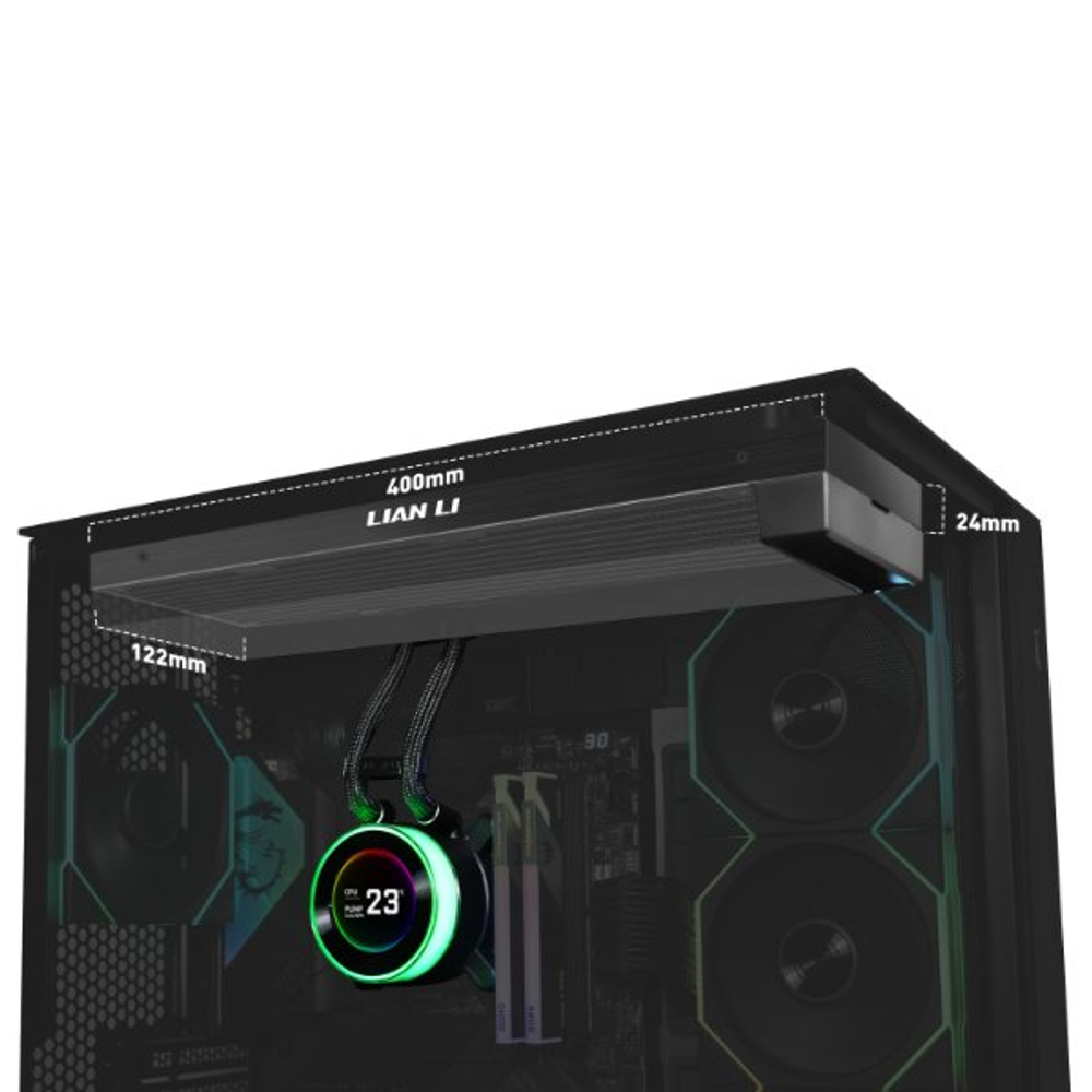 Водяное охлаждение для CPU Lian Li Hydroshift lI LCD-C 360N FAN LESS Black G89.GHS2LCD36B.00
