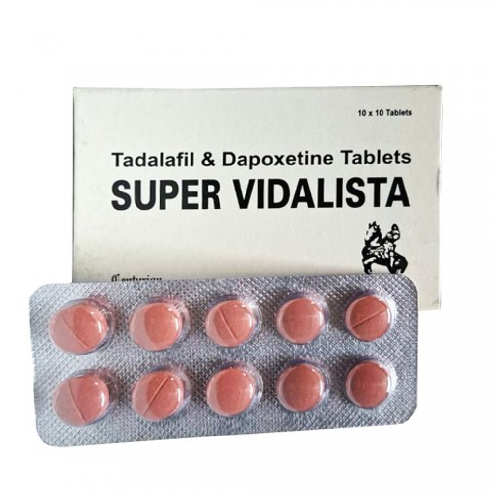Препарат для усиления эрекции и продления полового акта Super Vidalista 80 mg (10 шт.)