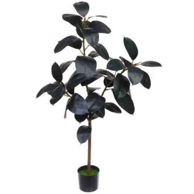 Дерево искусственное «Фикус эластика Абиджан» 130см в горшке