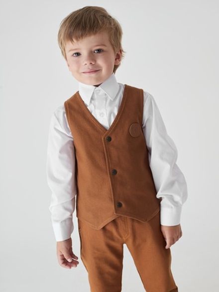 Жилет из джинскота "Песок"