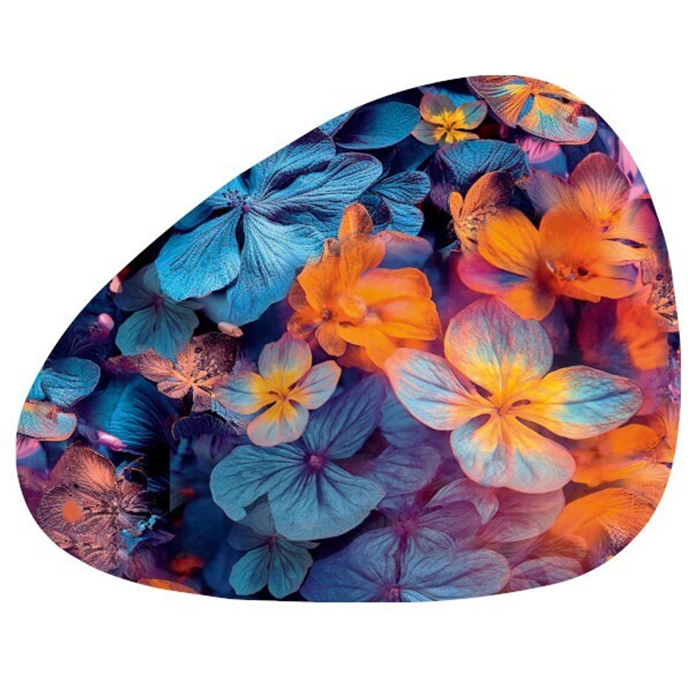 Сервировочная салфетка капля 45х35,5 см Цветы