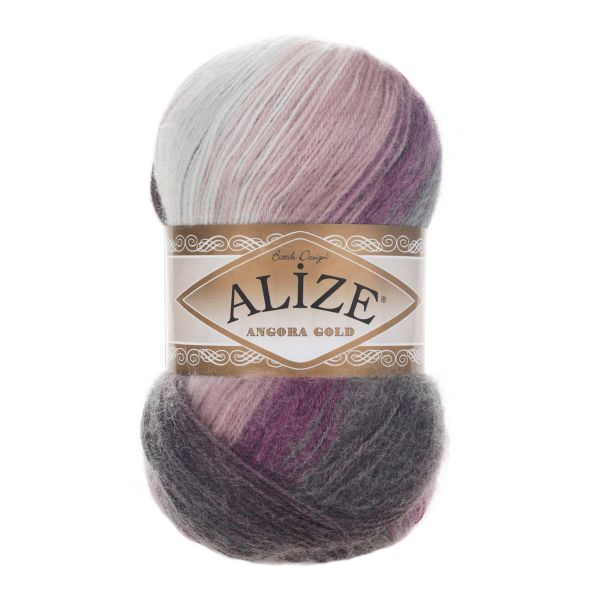 Пряжа Alize (Ализе) Angora Gold Batik / уп.5 мот. по 100 г, 550м, 1986 секционный