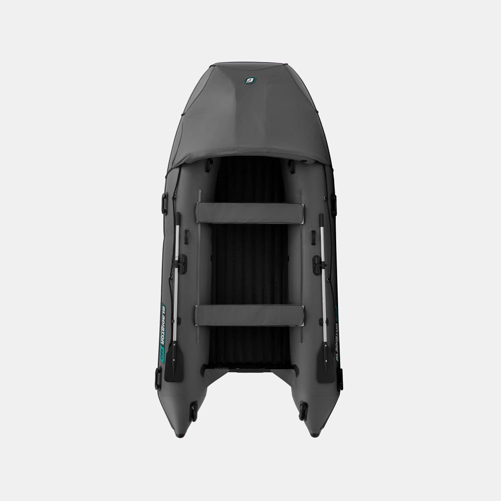 Надувная лодка GLADIATOR E380PRO тёмно-серый