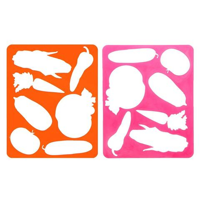 Трафарет для рисования Овощи , европодвес, микс