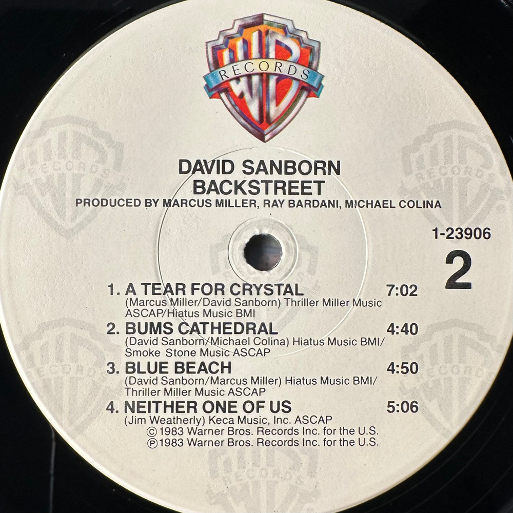 David Sanborn ‎– Backstreet (США 1983г.)