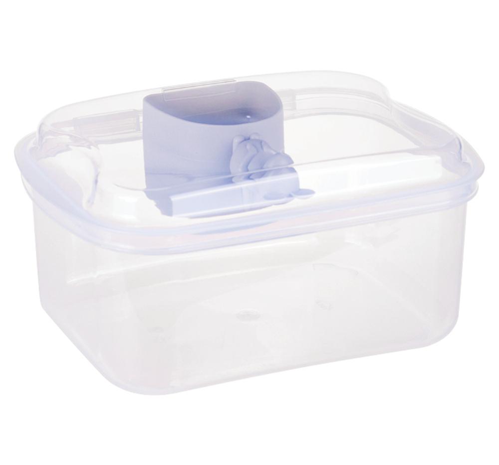 Контейнер для муки прозрачный 2,3 л с мерной ложкой 180 мл М1182