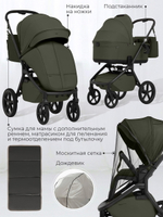 Коляска 3 в 1 Sweet Baby SBL Orso New + автокресло Elegante Plus New Dark Green