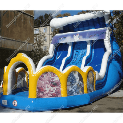 Коммерческий надувной батут "Большая волна"