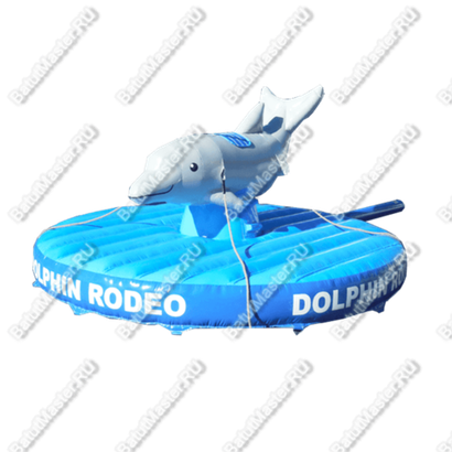 Надувной аттракцион Родео, дельфин+батут, "Дельфин 2", 5*5*2,5 м