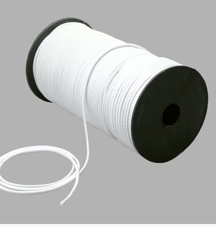Шнур эластичный 0370-0300В 3,0мм (С501 - белый, КИТАЙ)