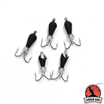 Мормышка вольф. безнасадочная "ЯМАН" Черт с петлей с коронкой из никеля (короткий), d-3 мм, вес 0,6 г, бисер, цв. флуор. белый