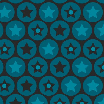 синий горох и звезды на черном фоне ретро