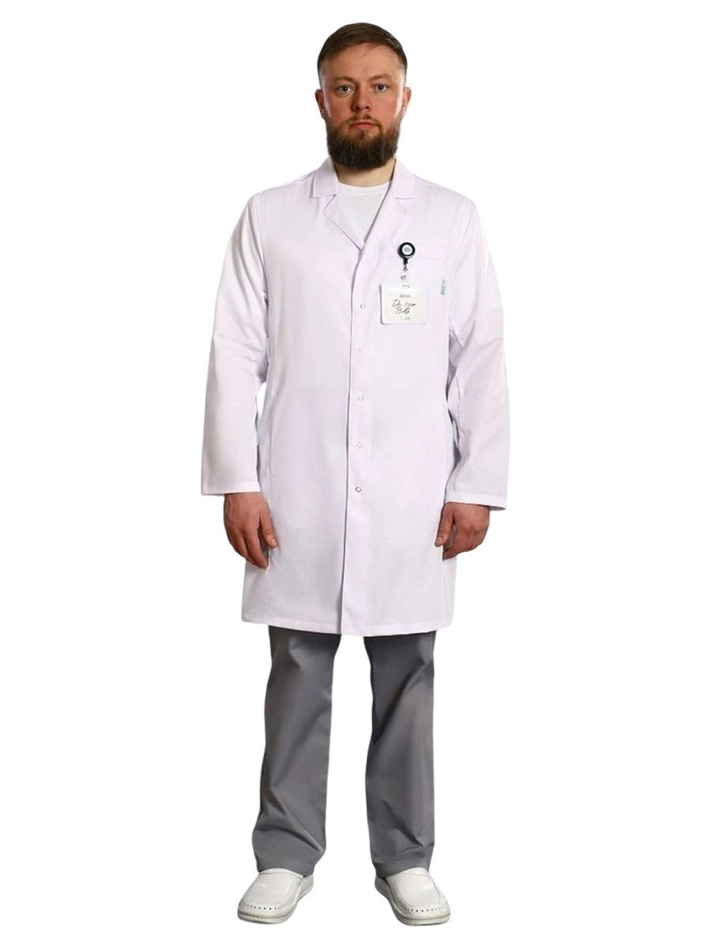 Халат медицинский мужской Doctor Big 510 Ultra, длинный рукав, 54