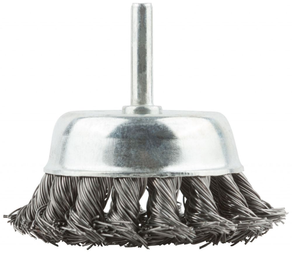 38498М Щетка крацовка, тип Чашка, для дрели, стальная витая проволока 75мм MOS