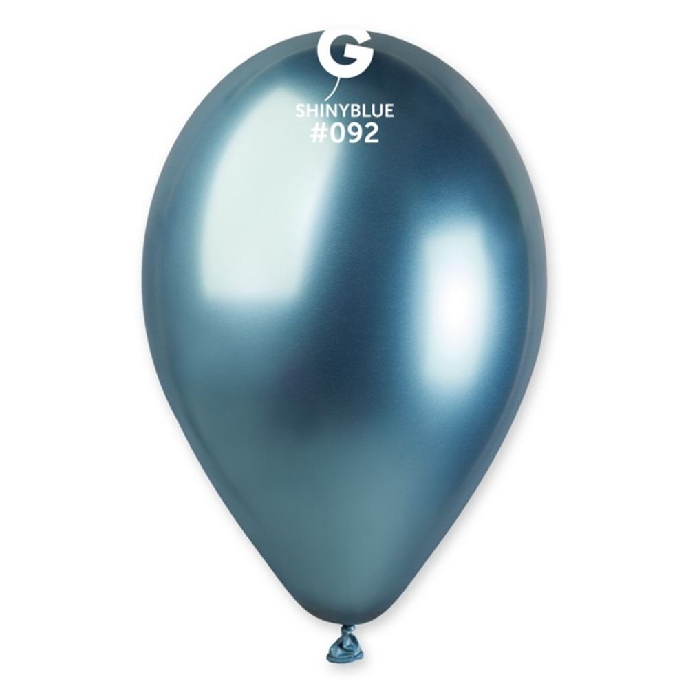 Воздушные шары Gemar, цвет 092 хром синий, 50 шт. размер 5&quot;