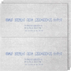ГВЛ влагостойкий KNAUF СУПЕРПОЛ 1200х600х20 мм