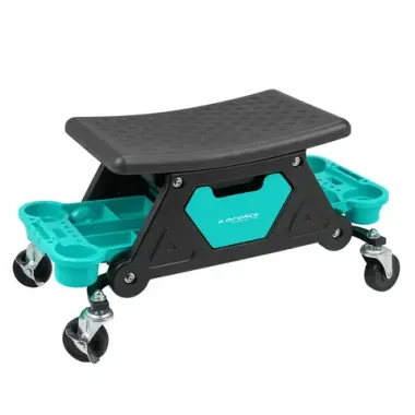 Стул пластиковый передвижной с выдвижным ящиком и пластиковыми ложементами (г/п 130кг, сиденье 450х250мм, ящик 225х210х125мм, ложемент 260х250х50мм) ILOforce IF-F-TRH6800