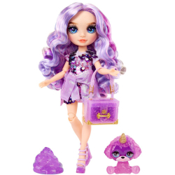 Rainbow High - кукла Shiny Violet Willow (фиолетовая) + питомец и слизь 120223 / артикул   120209 120223  / GTIN 035051120223