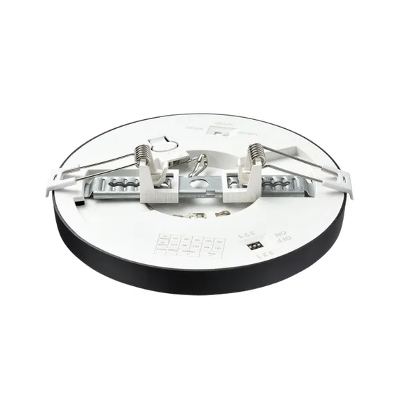 7788/12L MITRA LED SN 000 Светильник пластик/белый/черный LED 12Вт 3000/4000/6500К D170 IP44 CCT/датчик движения NEBULA BLACK