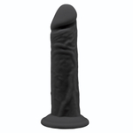 Черный фаллоимитатор Model 4 - 17,7 см. (Цвет: черный)