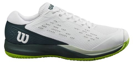 Мужские кроссовки теннисные Wilson Rush Pro Ace - white/pondersoa/jas green