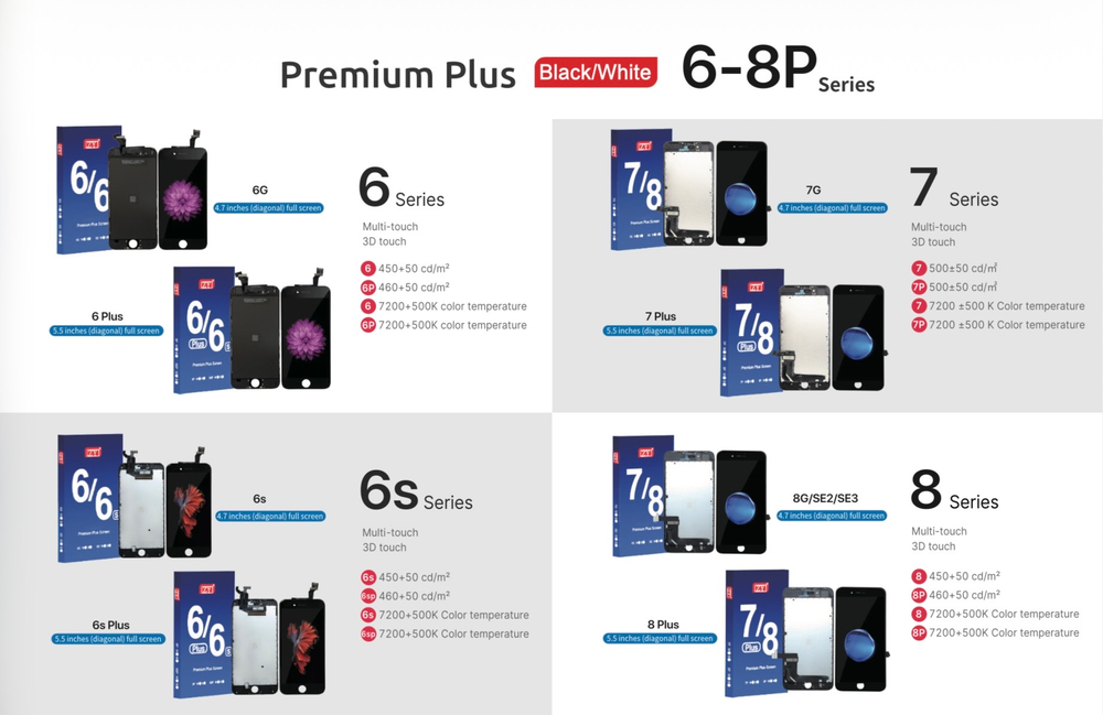 Дисплей iPhone 8 Plus белый оригинал oem (OR)