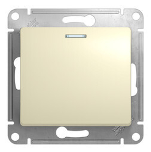 Выключатель 1-кл СП с подсветкой бежевый GSL000213