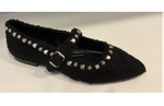 BEATNIK FUR FW24-M-139407-001 black-24Z Женские балетки