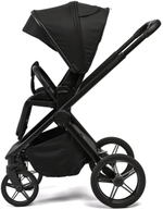 Детская коляска Peppy Monaco 2 в 1 Black (черный), рама черная матовая