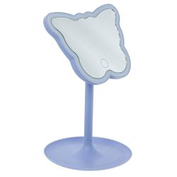 GAEM Зеркало настольное (подсветка, 3xААА не прилаг), L17 W15 H26 см