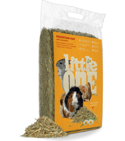 Горное сено Little One непрессованное, с ромашкой, 400гр.