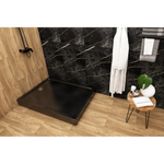 Поддон прямоугольный  1,2*0,8*0,02 "Universal PRO N"акрил d 90 (каркас+экран) выс.13 см BLACK