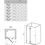 Душевая дверь Ravak Brilliant BSD2-100 A L 0ULAAA00Z1 профиль Хром стекло Transparent