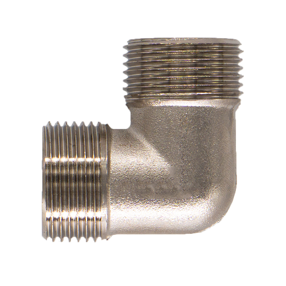 Уголок СТМ CRLM0001, 1", наружная/наружная резьба, латунь