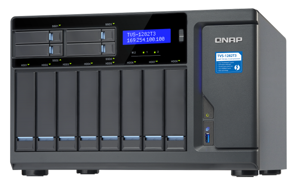 Сетевой RAID-накопитель  QNAP TVS-1282T3-i7-64G