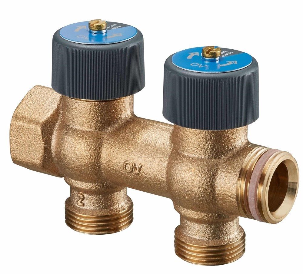 Гребенка &#39;&#39;Multidis R&#39;&#39; 3/4&#39;&#39; на 2 отвода x G 3/4 НР, для систем водоснабжения с функцией отключения