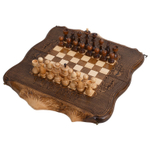 Шахматы + Нарды резные "Арарат" 40, Ohanyan деревянные складные ho31119