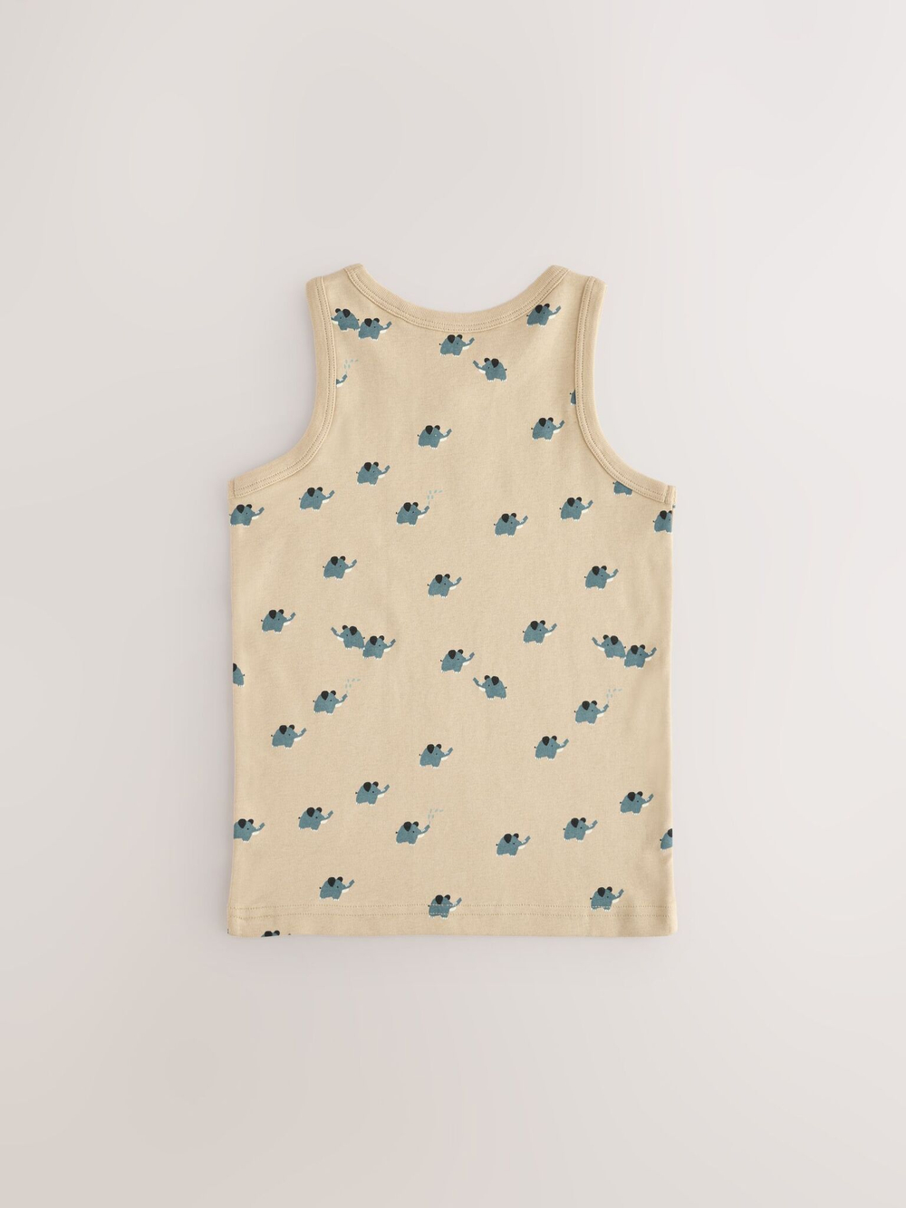 Майка для мальчика Next AA1-083, 5 шт., Синий, Белый, Бежевый