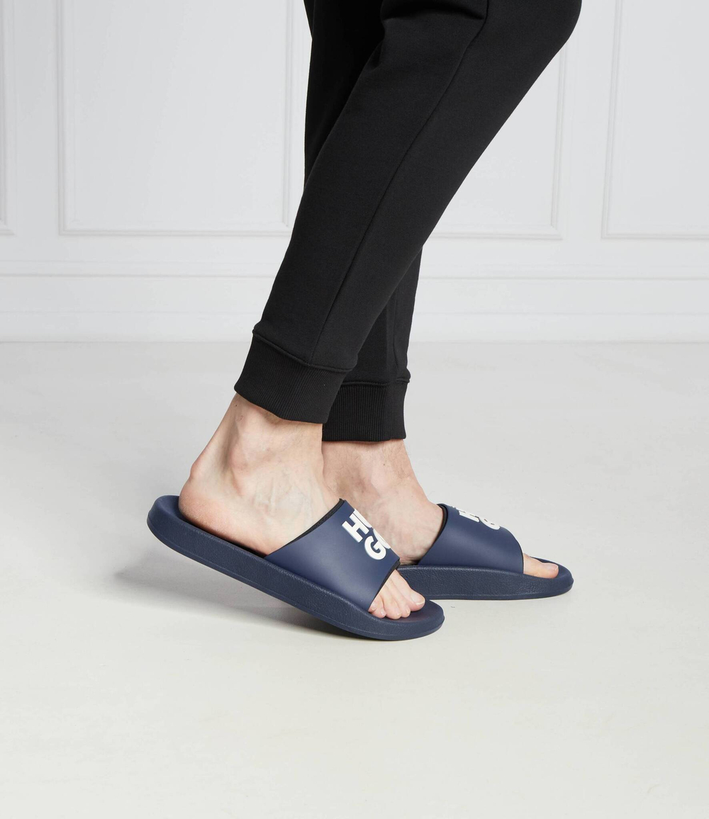 Шлепанцы Nil_Slid_mdtpu_N HUGO - темно-синий(50497864)