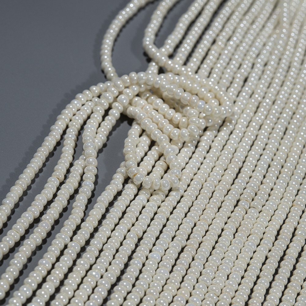 Хрустальный жемчуг (имитация baby жемчуга), 3*1,8мм, айвори, рондель