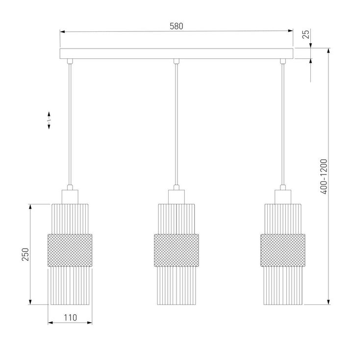 Подвесной светильник Eurosvet Soho 50209/3 хром
