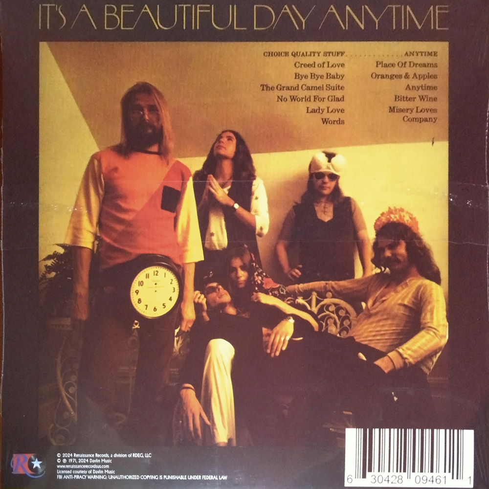 It's A Beautiful Day / Choice Quality Stuff/Anytime (Coloured Vinyl)(LP)