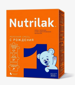СМЕСЬ NUTRILAK 1 СУХАЯ МОЛОЧНАЯ АДАПТИРОВАННАЯ ДО 6 МЕС 300ГР