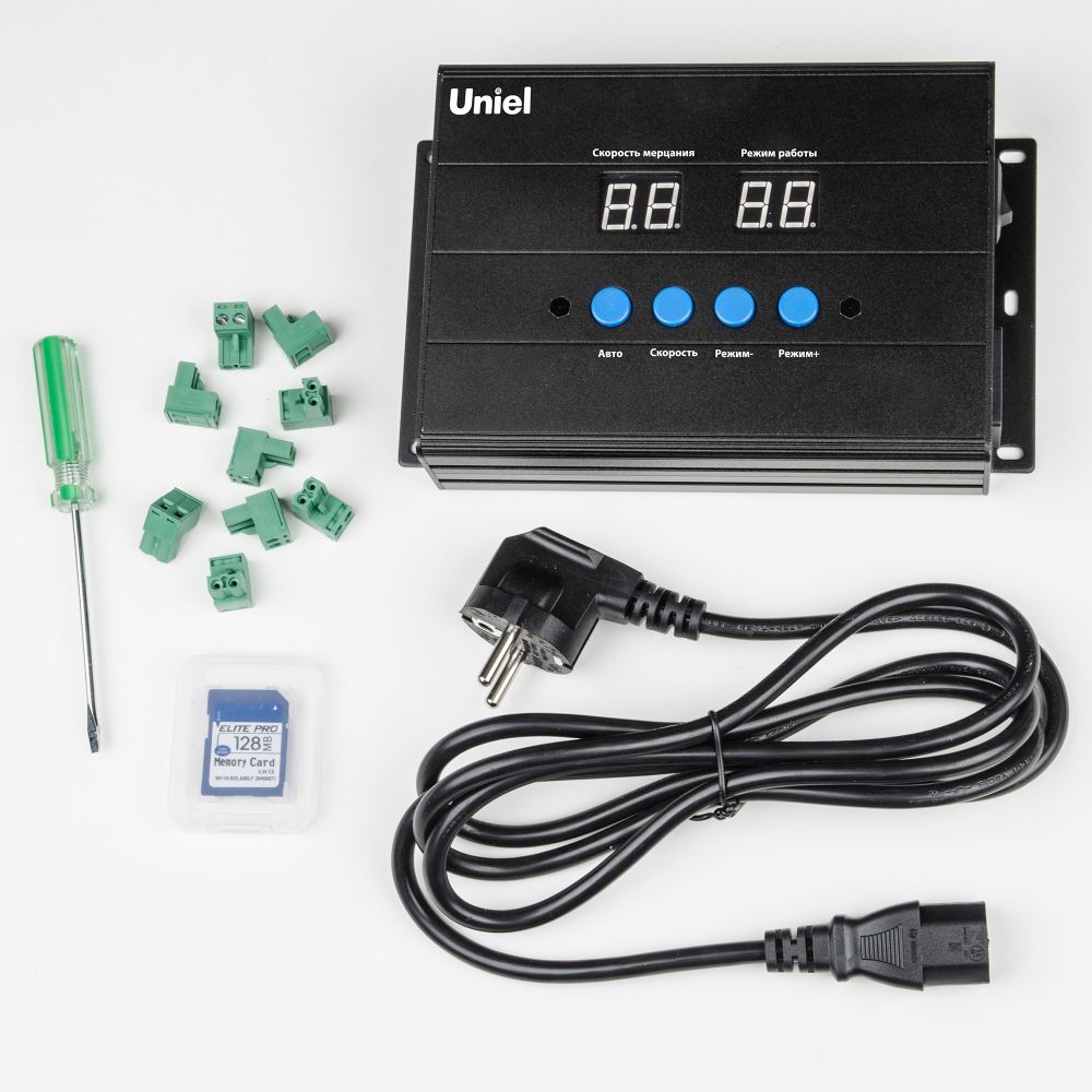 ULC-L52 RGB-DC24V BLACK Контроллер TTL для управления RGB прожекторами серии ULF-L52 DC24V. TM Uniel