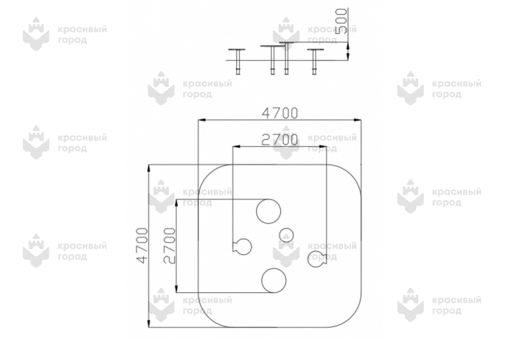 Детские столики-стульчики Рыбки